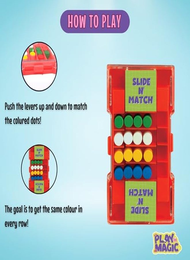 PlayMagic Slide N' Match Portable Pocket Puzzle Game|Strategic Thinking & Problem-Solving Mini Game|Exercise Brain & Boost Cognitive Skills|Indoor-Outdoor Toy|Birthday Gift for Kids 5yr+|Made In India - Image 3
